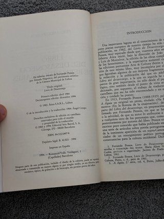 Libro del desasosiego - Fernando Pessoa