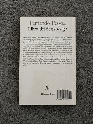 Libro del desasosiego - Fernando Pessoa