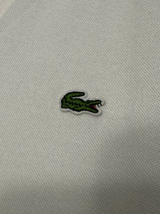 Polo Lacoste Regular Fit Mujer XL Blanco