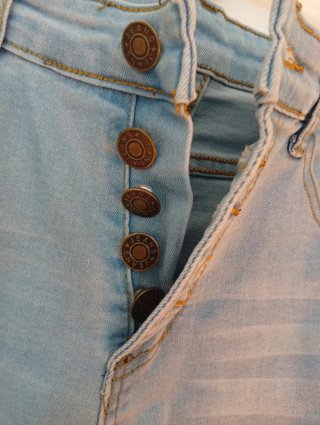 Shorts Shein donna vita alta bottoni