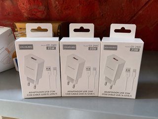 3 Cargadores KOUVOLSEN CX-244C 25W USB-C