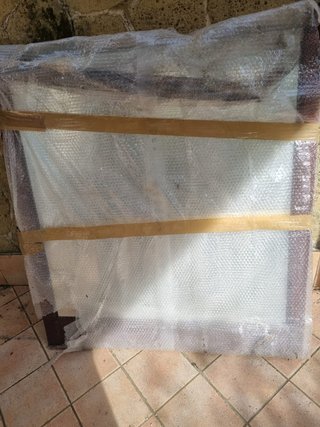 Specchio con cornice in legno da sostituire