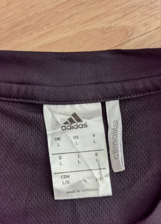 Camiseta Técnica Adidas Negra - Talla L