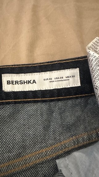 Falda larga vaquera Bershka