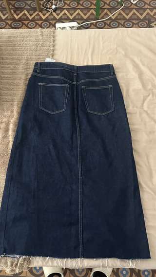 Falda larga vaquera Bershka