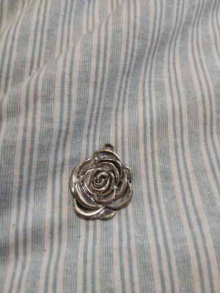 Colgante Rosa Plata
