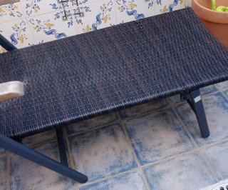 Tumbona reclinable jardín.