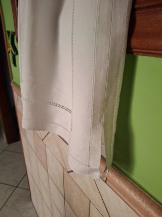 Gonna vintage lino bianco