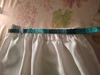 Gonna vintage lino bianco