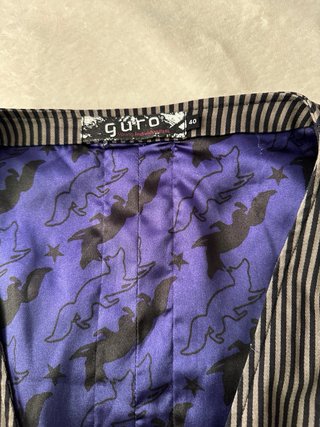 Chaleco Guro Rayas Negro Gris