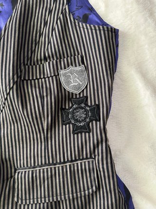 Chaleco Guro Rayas Negro Gris