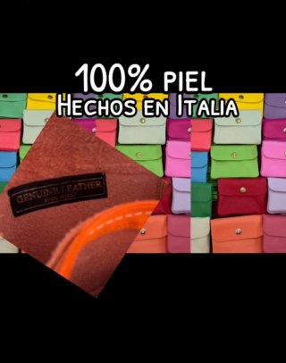 Monederos de piel auténtica