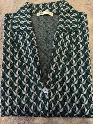 Traje de punto Zara estampado
