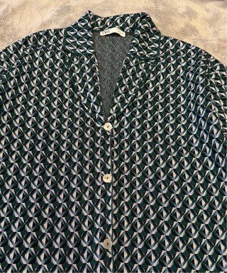 Traje de punto Zara estampado