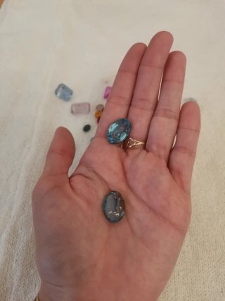 Lote gemas sintéticas