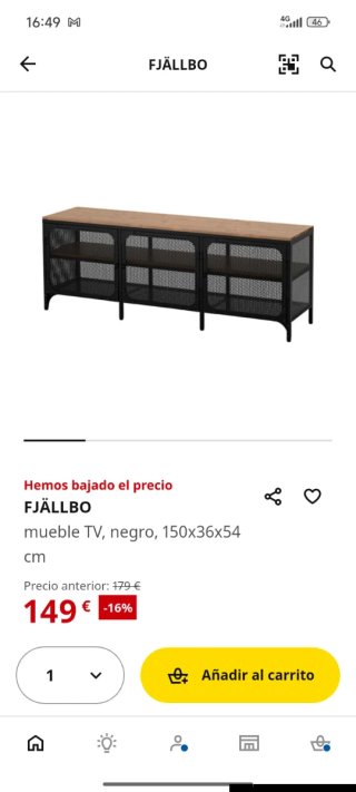 Conjunto Mueble TV y Mesa Auxiliar