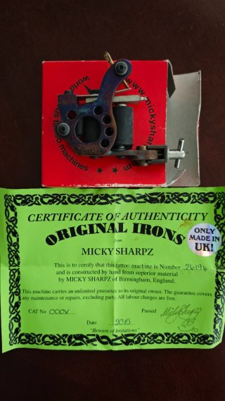 Micky Sharpz Máquina de Tatuar Original Irons