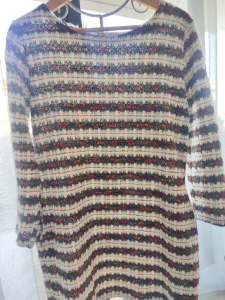 Vestido de invierno multicolor