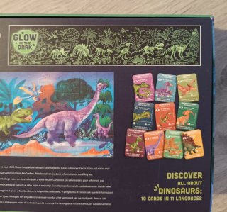 Puzzle Hape Dinosaurios 200 piezas Glow Dark