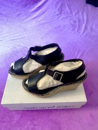 Sandalias Antonio Parriego Piel Negra Talla 38