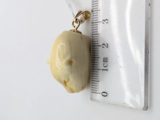 Colgante Oro 18k y Hueso Animal
