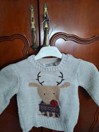 Jersey reno Navidad bebé