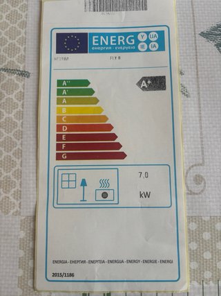 Estufa de pellets negra