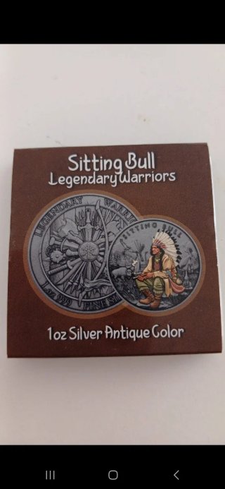 Moneda Plata Sitting Bull 1 Onza