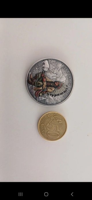 Moneda Plata Sitting Bull 1 Onza