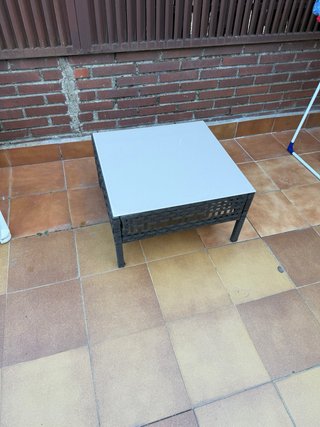Mesa de centro Tartán con cristal