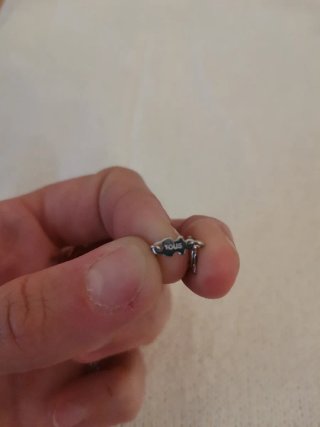 Colgante Tous Icon Color Rosa Plata