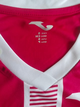 Camiseta Joma Talla S Rayas Rosas y Blancetiquetas