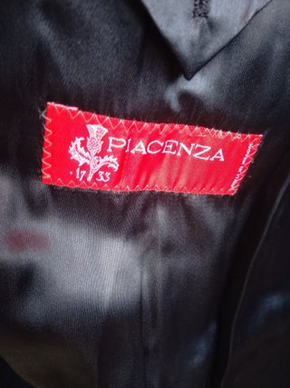 Cappotto Piacenza 1733 Lana Nero Uomo size 52 ita