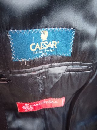 Cappotto Piacenza 1733 Lana Nero Uomo size 52 ita