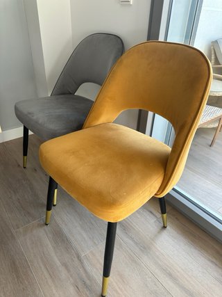 Pack 4 Sillas Beliani Comedor Terciopelo