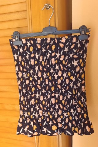Falda tubo elástica estampada