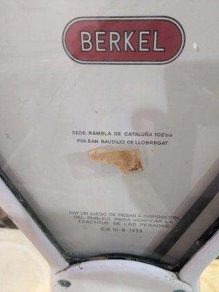 Báscula Comercial Berkel 10 kg