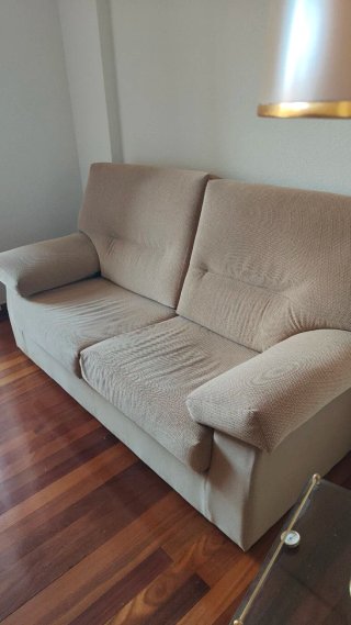 Sofá Cama 2 Plazas + Sofá 3 Plazas Beige