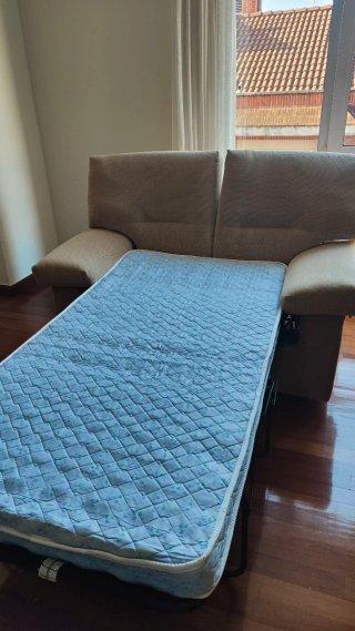 Sofá Cama 2 Plazas + Sofá 3 Plazas Beige