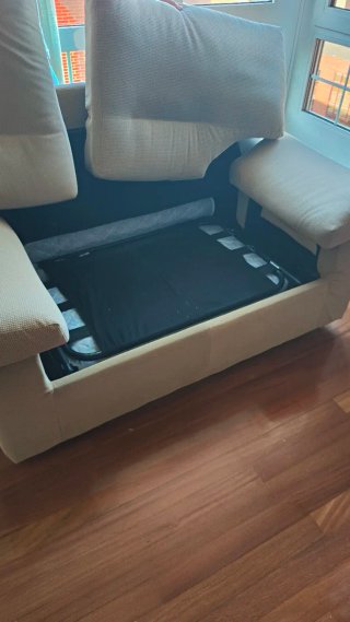 Sofá Cama 2 Plazas + Sofá 3 Plazas Beige