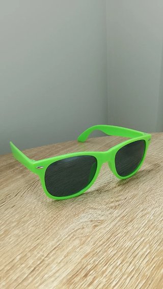 Gafas de sol unisex verde neón