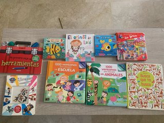 Lote libros niños y niñas 2-3 años