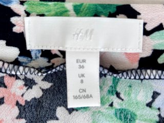 Falda midi estampada floral