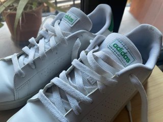 Zapatillas Adidas Advantage Blancas y Verdes