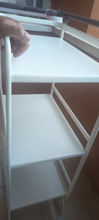 Carrito Auxiliar Metálico Blanco Ikea