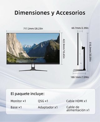 Monitor KTC 32 QHD 2K 120Hz SIN ABRIR