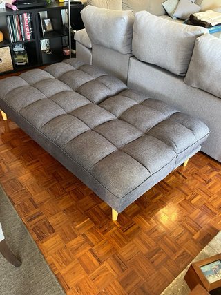Sofá Cama Cinza azulado
