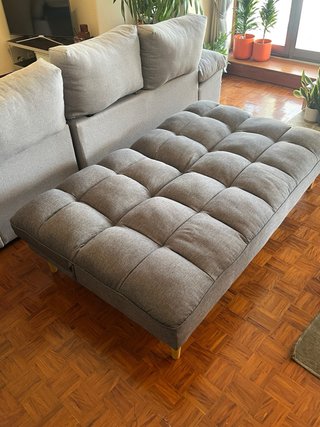 Sofá Cama Cinza azulado
