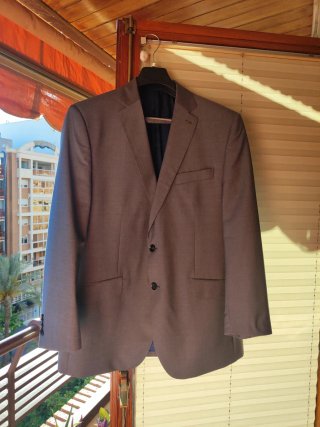 Traje de chaqueta completo gris marengo