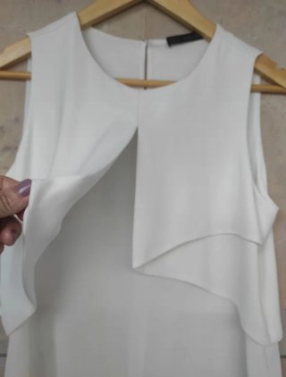 Bonita Blusa Zara  Sin Mangas T/ S,M